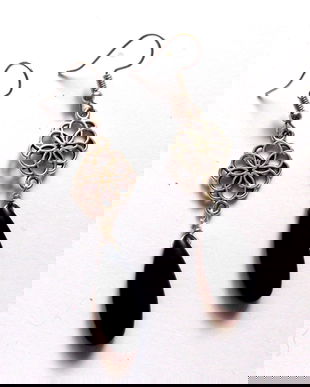 cercei howlite negru 43315