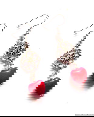 cercei howlite rosu 43320