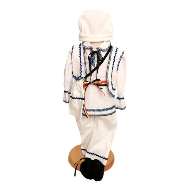 Set costum botez traditional, trusou si lumanare personalizata, decor traditional popular, set botez popular, lumanare personalizata cu nume