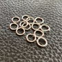 Zale otel inoxidabil 304 placate cu argint 5x0.7mm - 10 bucati
