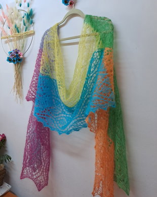 Șal multicolor
