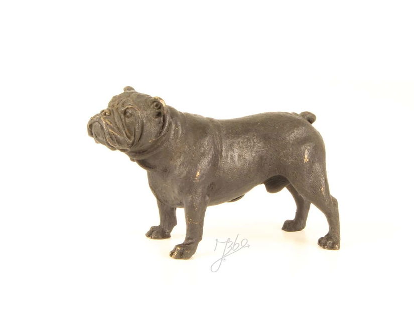 Buldog englez-statueta din bronz