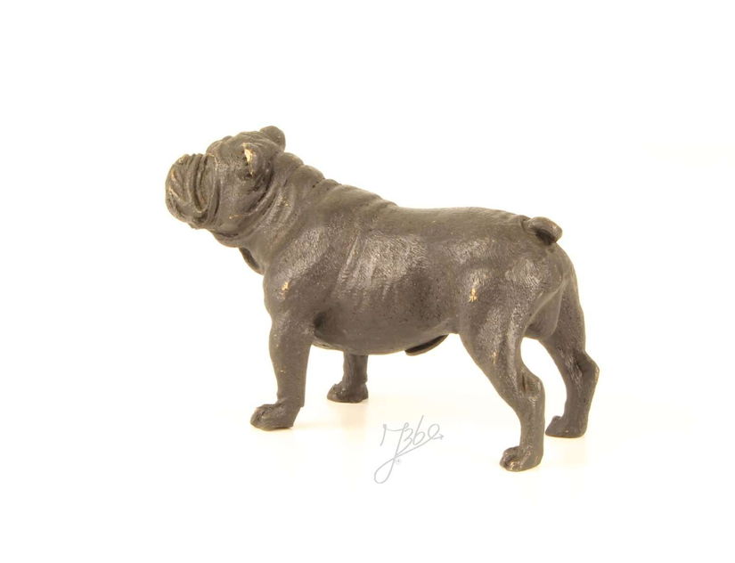 Buldog englez-statueta din bronz