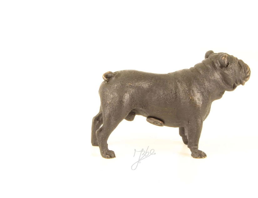 Buldog englez-statueta din bronz