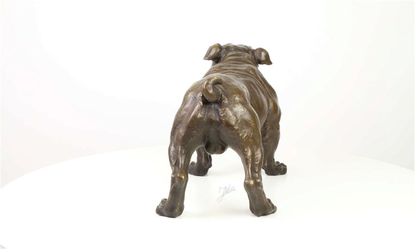 Buldog englez-statueta din bronz