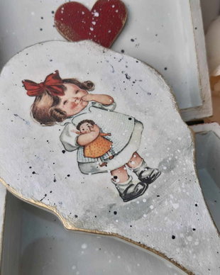 Caseta bijuterii si oglinda pentru fetite