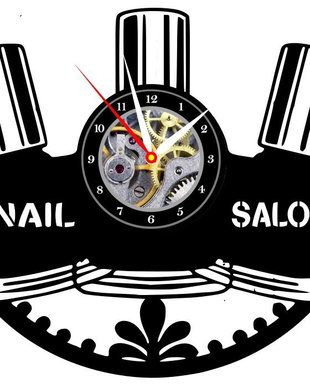 SALON MANICHIURA-ceas de perete (personalizabil)