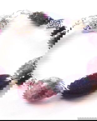 Bratara lapis lazuli si lepidolit