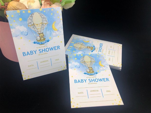 Invitație Baby Shower - Baietel