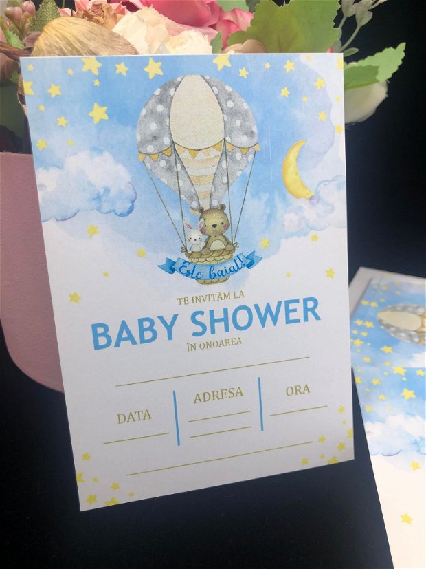 Invitație Baby Shower - Baietel