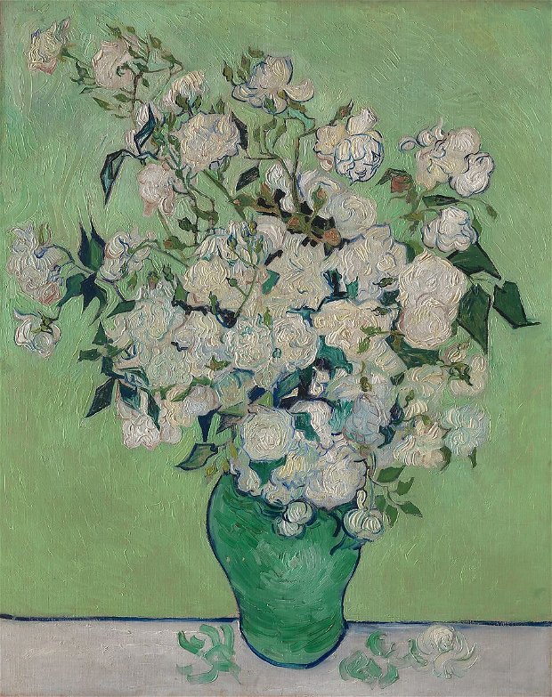 Cercei pictati manual dupa Van Gogh