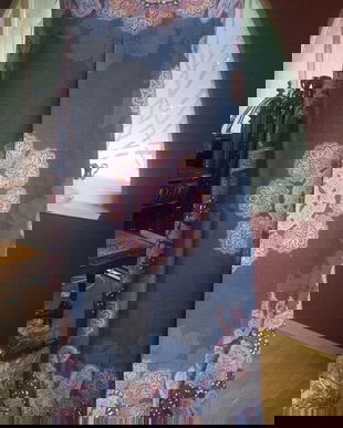 ESARFA SUPERBA ENTRA LANA FINA SI MATASE NATURALA 135/132 CM