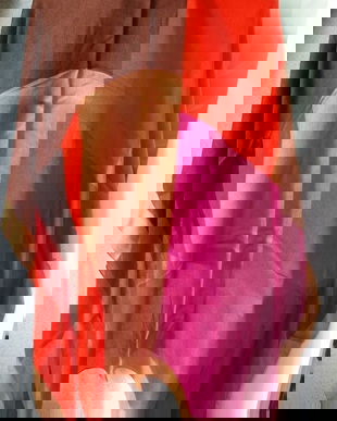 ESARFA MARE 120/110 CM ,MULTICOLORA,DEOSEBITA,DOUBLE FACE