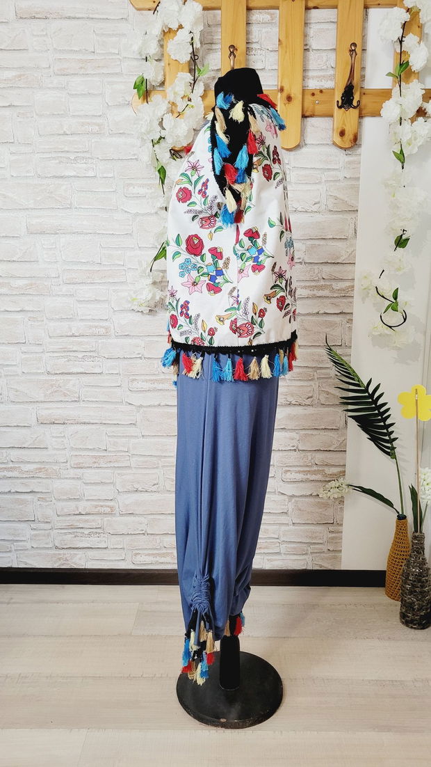 Compleu gilet floreale