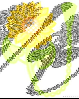 Semn de carte cu floarea soarelui