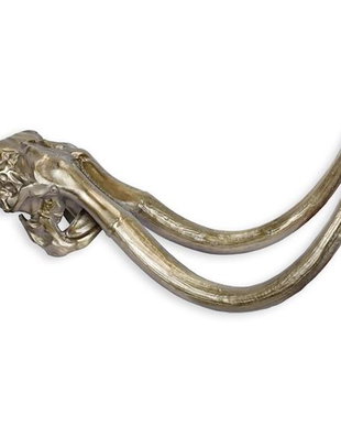 Craniu de mamut-statueta moderna din aluminiu