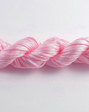 Snur din nailon, 1 mm, roz