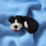Brosa din lana impaslita `Blacky`
