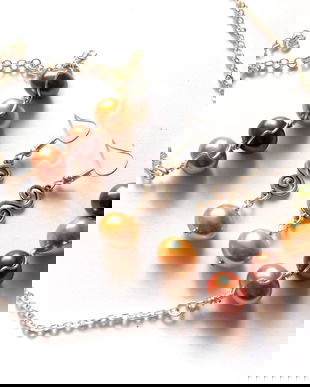 set cu perle naturale 43436