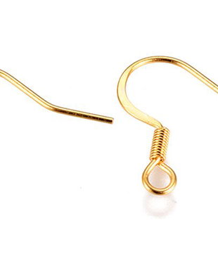 Tortite cercei din otel inoxidabil, aurii, 18.5x17 mm