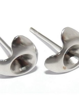 Tortite cercei din otel inoxidabil, 8x8 mm