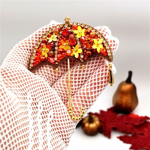 Broșă Umbrela - Radiant Umbrella