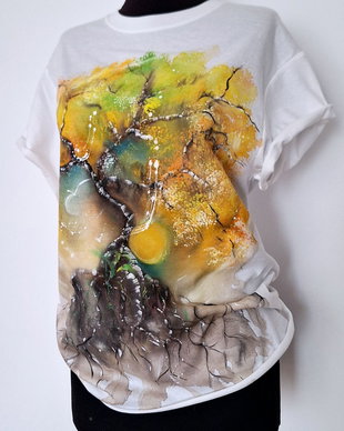 Tricou pictat masura S
