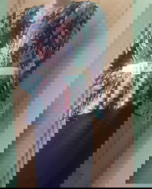 Rochie model vintage , cu peplum