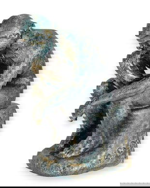 Ganditorul-statueta din fonta masiva