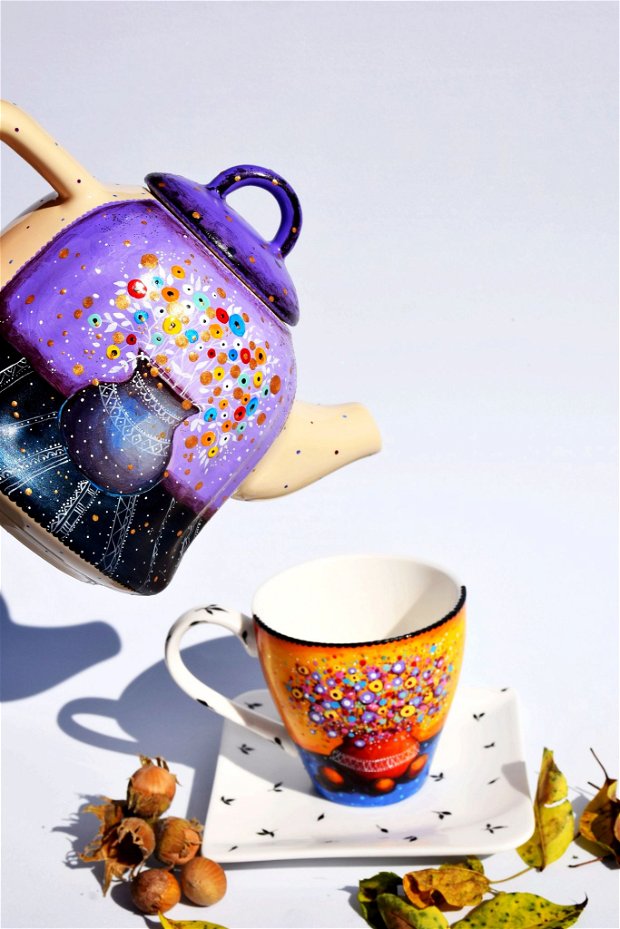 Ceainic "Sweet Purple Smile" - Artă În Ceai - Nature And Colors Collection