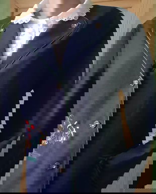 Sacou bavarez, cu flori brodate