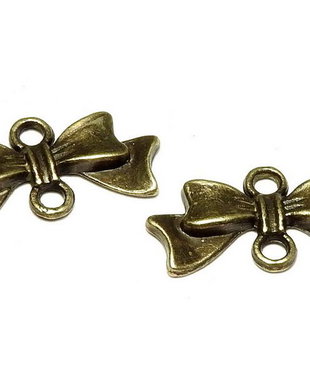 Link din aliaj metalic, bronz, 20x10 mm
