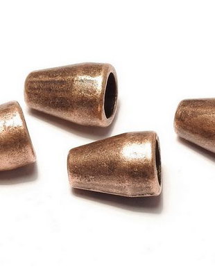 Capacel metalic, cupru, 11x8 mm