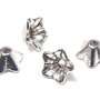 Capacel metalic, argintiu antichizat, 8.5x5 mm