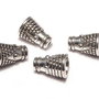 Capacel metalic, argintiu antichizat, 5x8 mm
