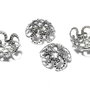 Capacel metalic, platina, 11x4 mm