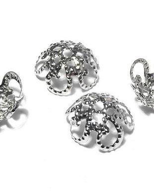 Capacel metalic, platina, 11x4 mm
