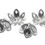 Capacel metalic, platina, 19x9.5 mm
