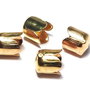 Capacel metalic, auriu antichizat, 6.5x7 mm