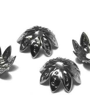 Capacel metalic, gunmetal, 9.5 mm