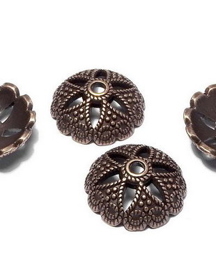 Capacel metalic, cupru, 20x6 mm