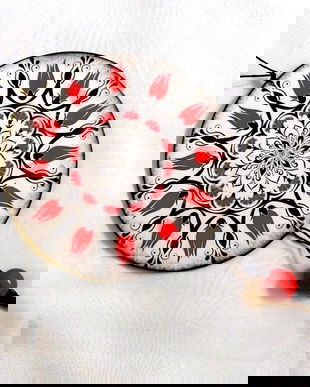 ornament pe lemn mandala 43385