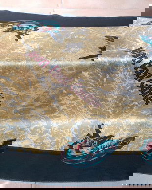 ESARFA JEAN PAUL GAULTIER ORIGINALA,SEMNATA , MATASE NATURALA