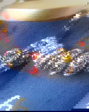 BRATARA MODEL PANDORA DEOSEBITA ARGINTATA,CRISTALE SI STICLA MURANO