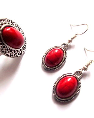 set howlite rosu 44169