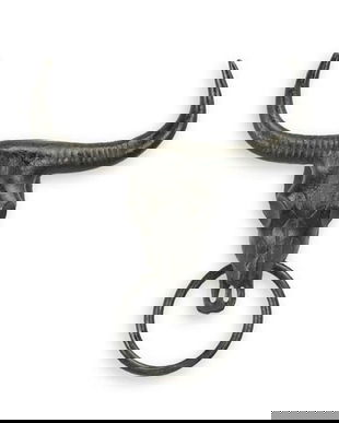 Suport pentru prosoape cu un cap de taur