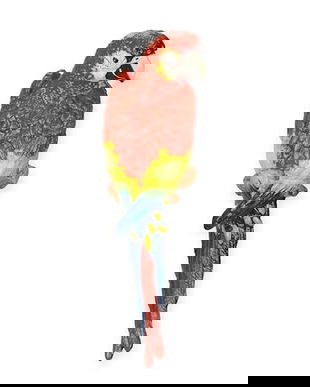 Macao colorat-decoratiune din fonta pentru perete