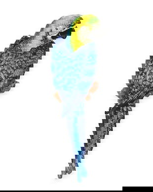 Macao albastru-decoratiune din fonta pentru perete