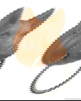 Suport pentru prosoape din fonta cu un cap de porc