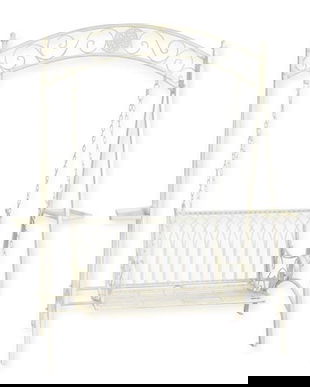 Balansoar din fier forjat antik white